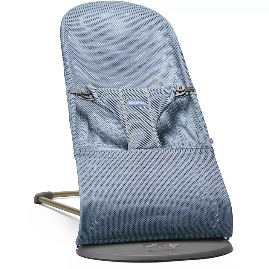 BABYBJÖRN Babywippe Bliss Schieferblau Mesh