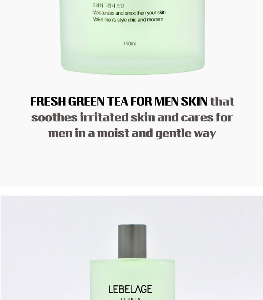 LEBELAGE - Verse groene thee voor mannen 2-delige set