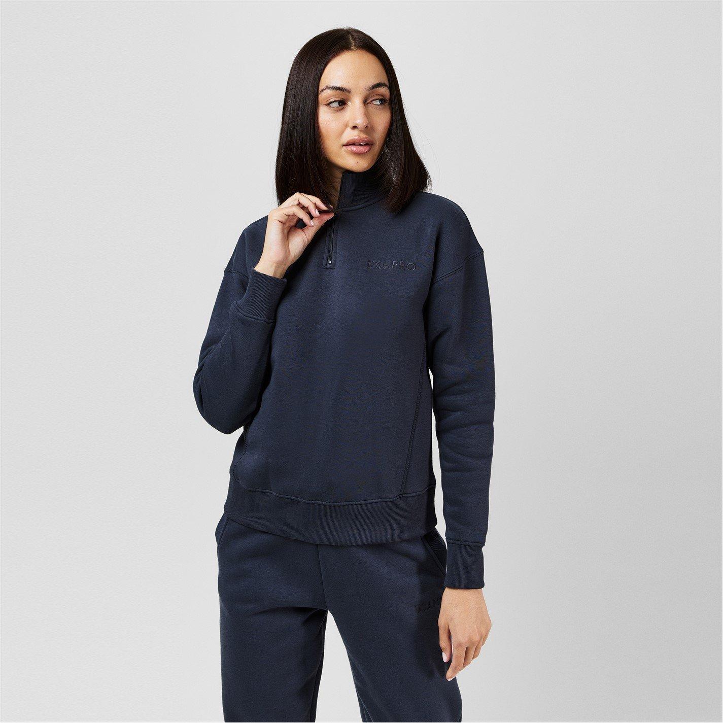 USA Pro Quarter Zip Top Womens