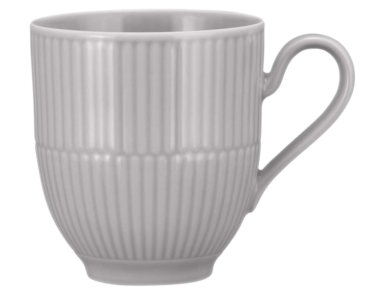 Seltmann Weiden Kaffeebecher AMINA 6er Set Porzellan silbergrau