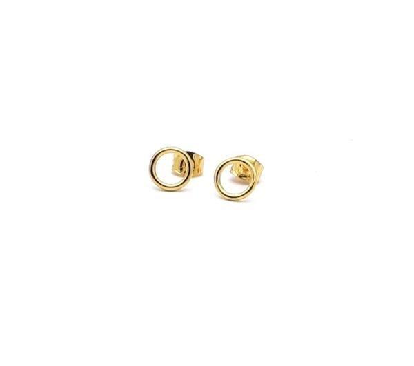 Unique And Co Ladies Unique And Co Sterling And gold Stud Earrings