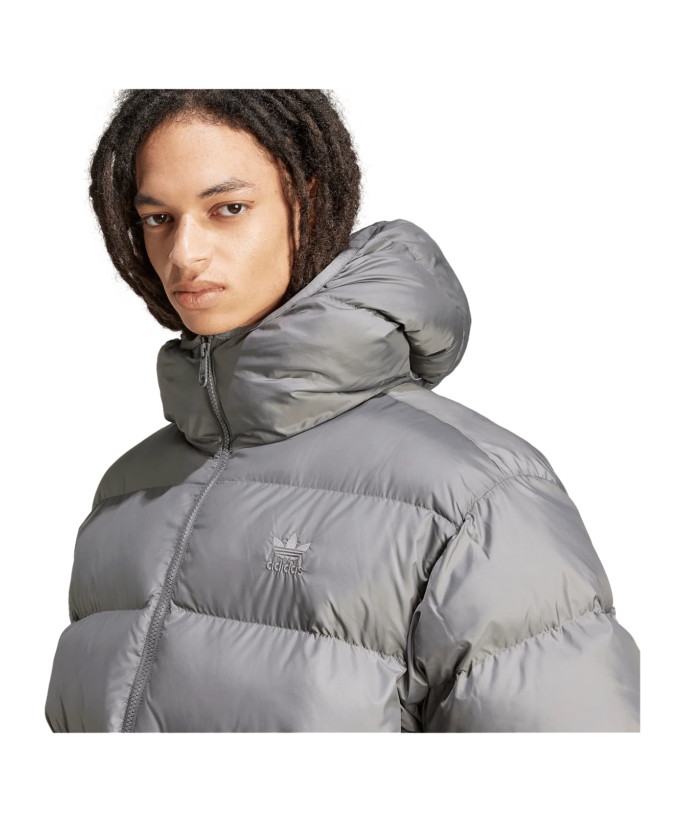 adidas Originals Commercial Puff Daunen Jacke Grau