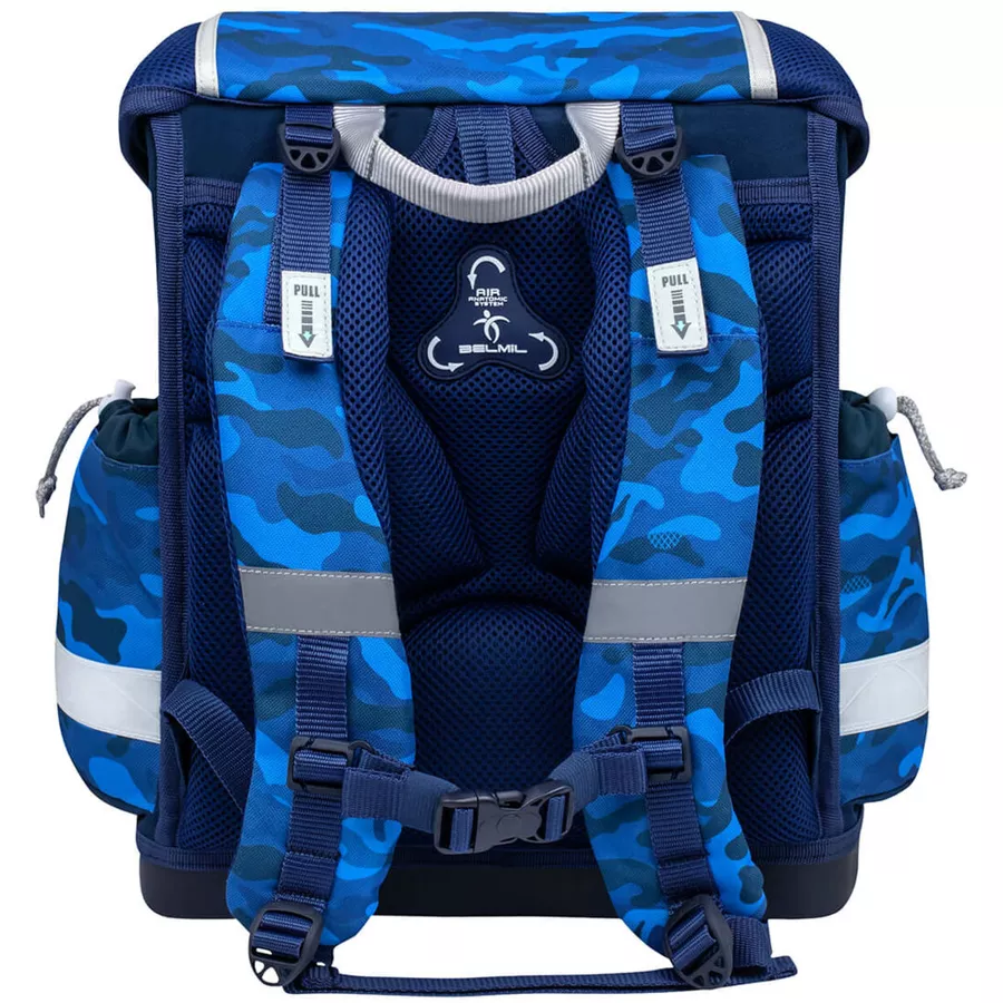 Belmil Schulranzen Classy Schulranzen Set 5-teilig mit Brustgurt Alpha Wolf