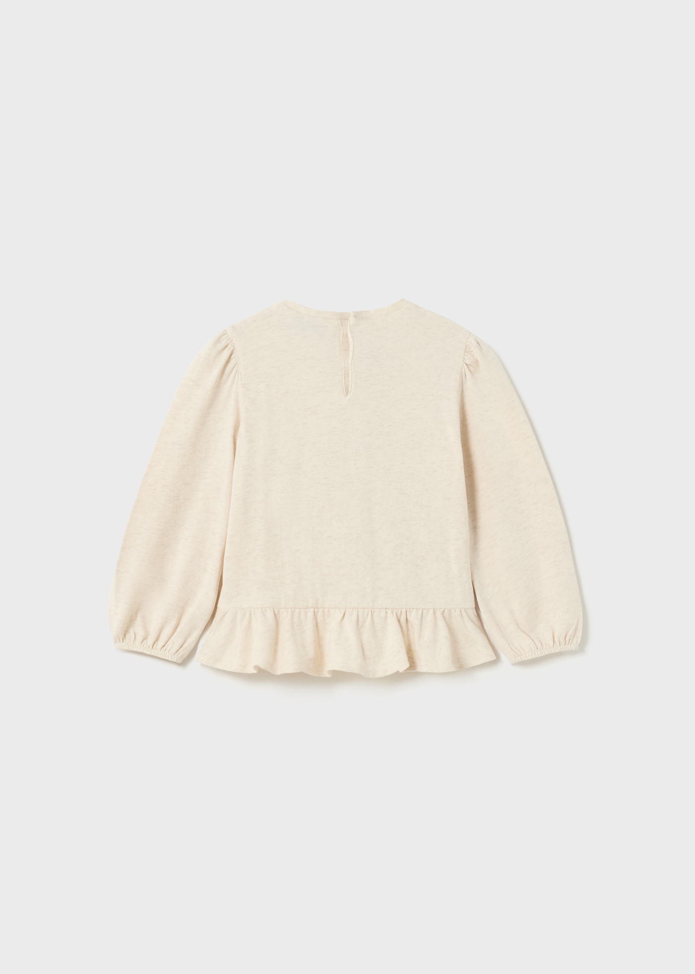 Camiseta infantil com babados Better Cotton