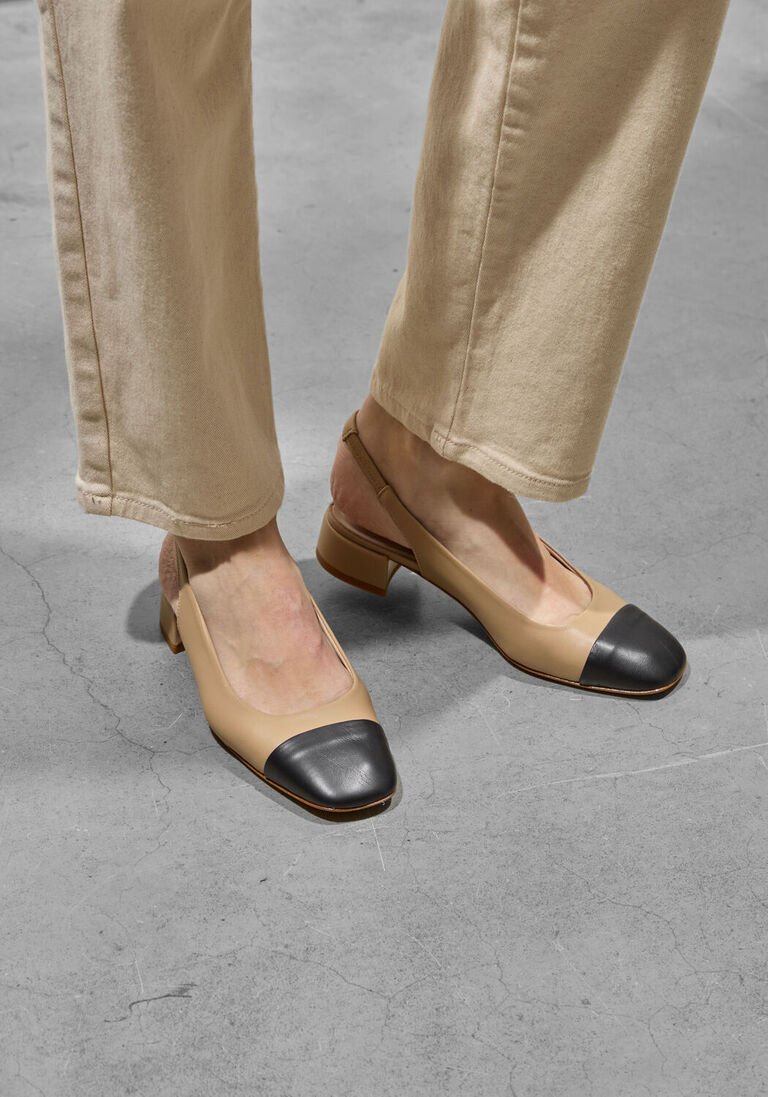 zwarte odare ballerina's girona met slingback