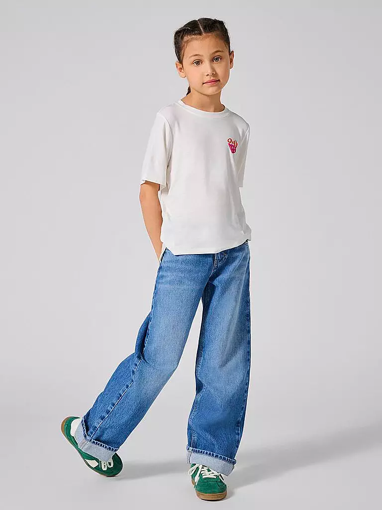 ONLY Mädchen Jeans Wide Leg KOGHOPE  blau