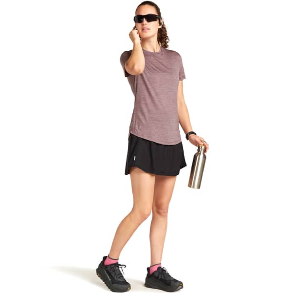 T-shirt randonnée ICEBREAKER W MERINO 125 COOL-LITE SPHERE III SS TEE CAROB HTHR