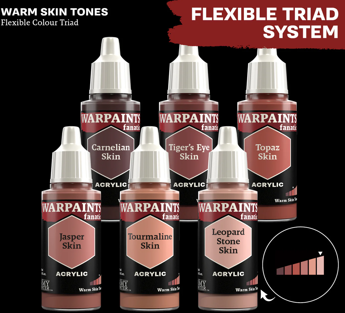 The Army Painter  Warpaints Fanatic: Warm Skin Tones, Carnelian Skin (18 ml)    Lebendige Nuancen für natürliche Hauttöne