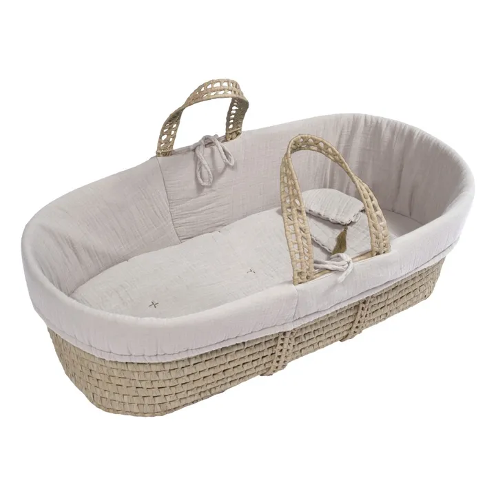Numero 74 Parure pour couffin en gaze de coton bio | Powder S018