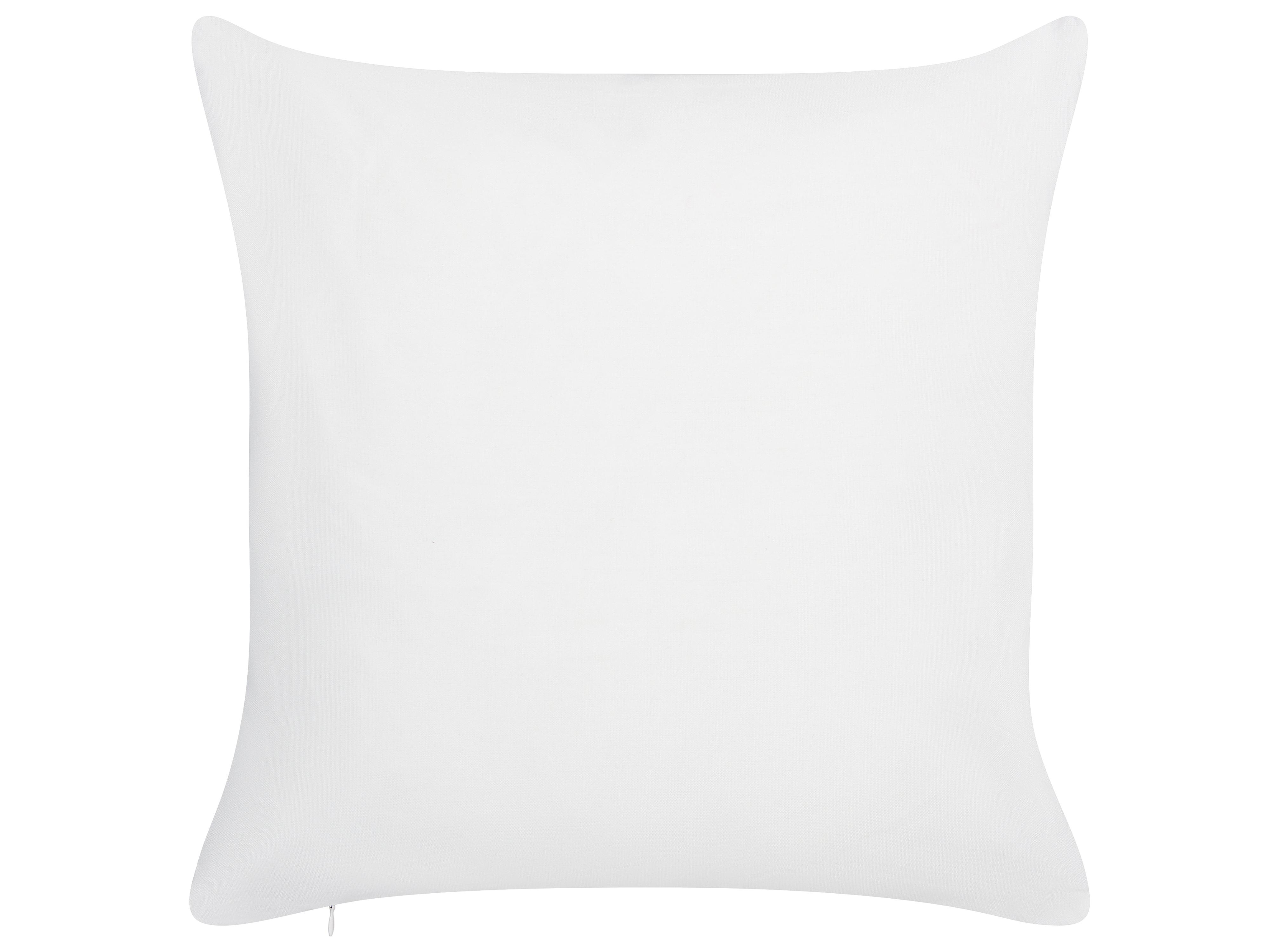 Set van 2 tuinkussens BOISSANO bladpatroon 45 x 45 cm Groen