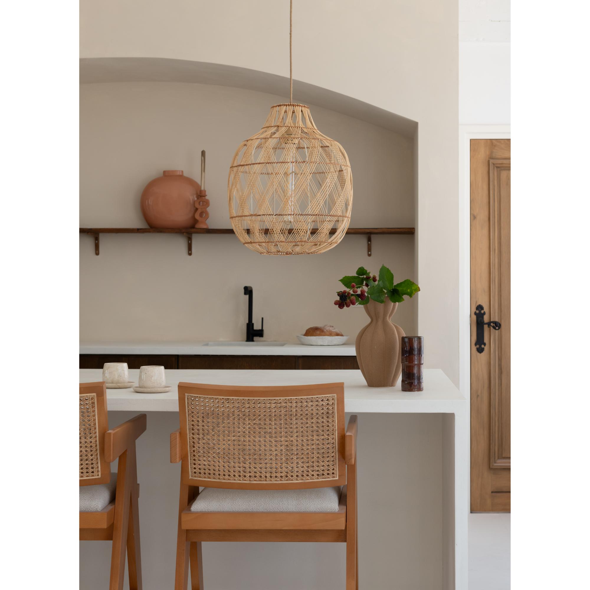GOOD&MOJO Hanglamp Mendoza - Naturel - Ã40cm