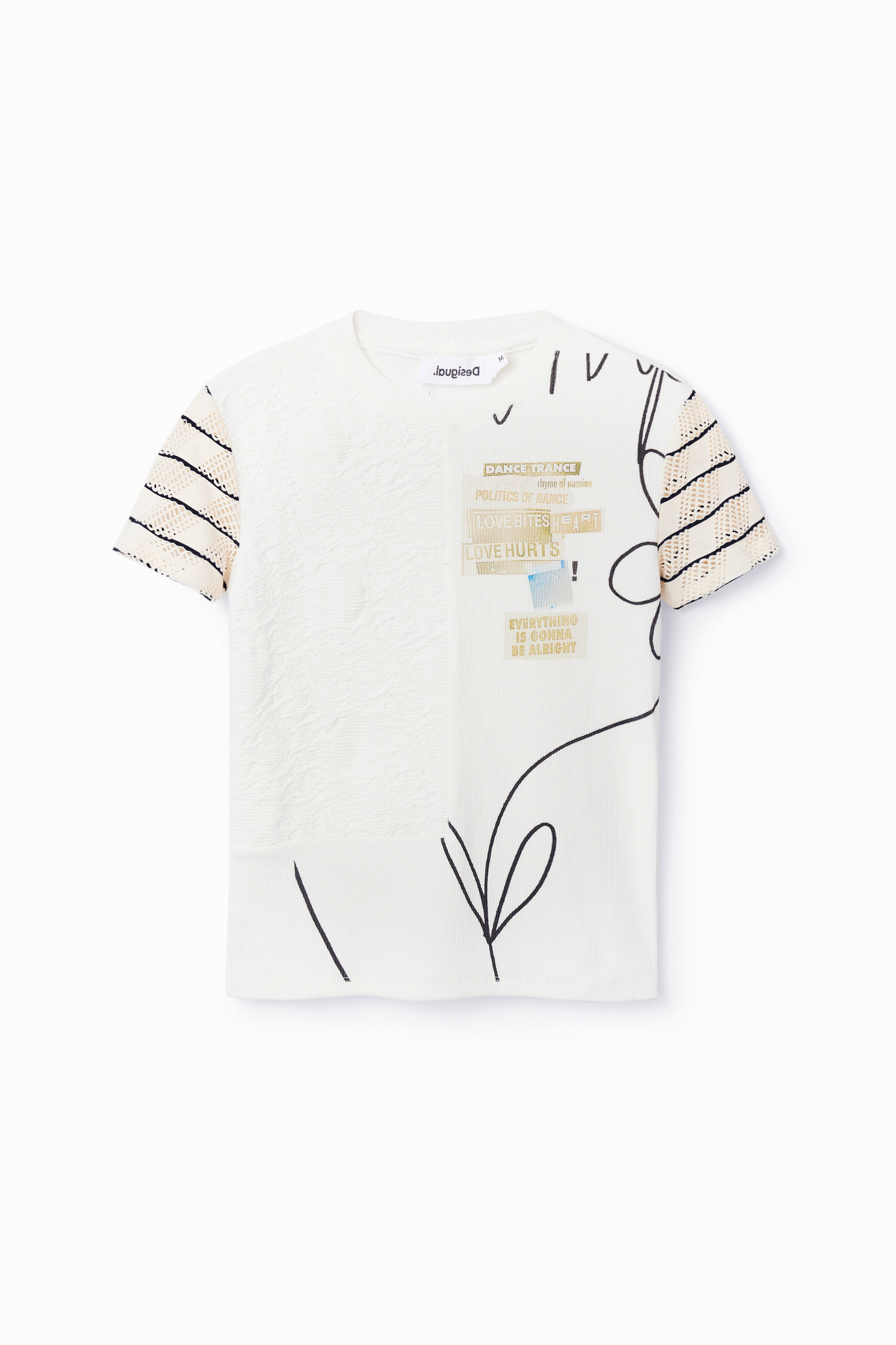 T-shirt maille texturée