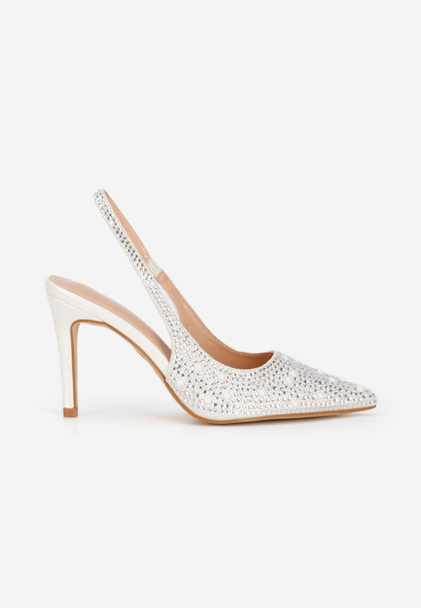 Chaussures slingback blancs Irenne