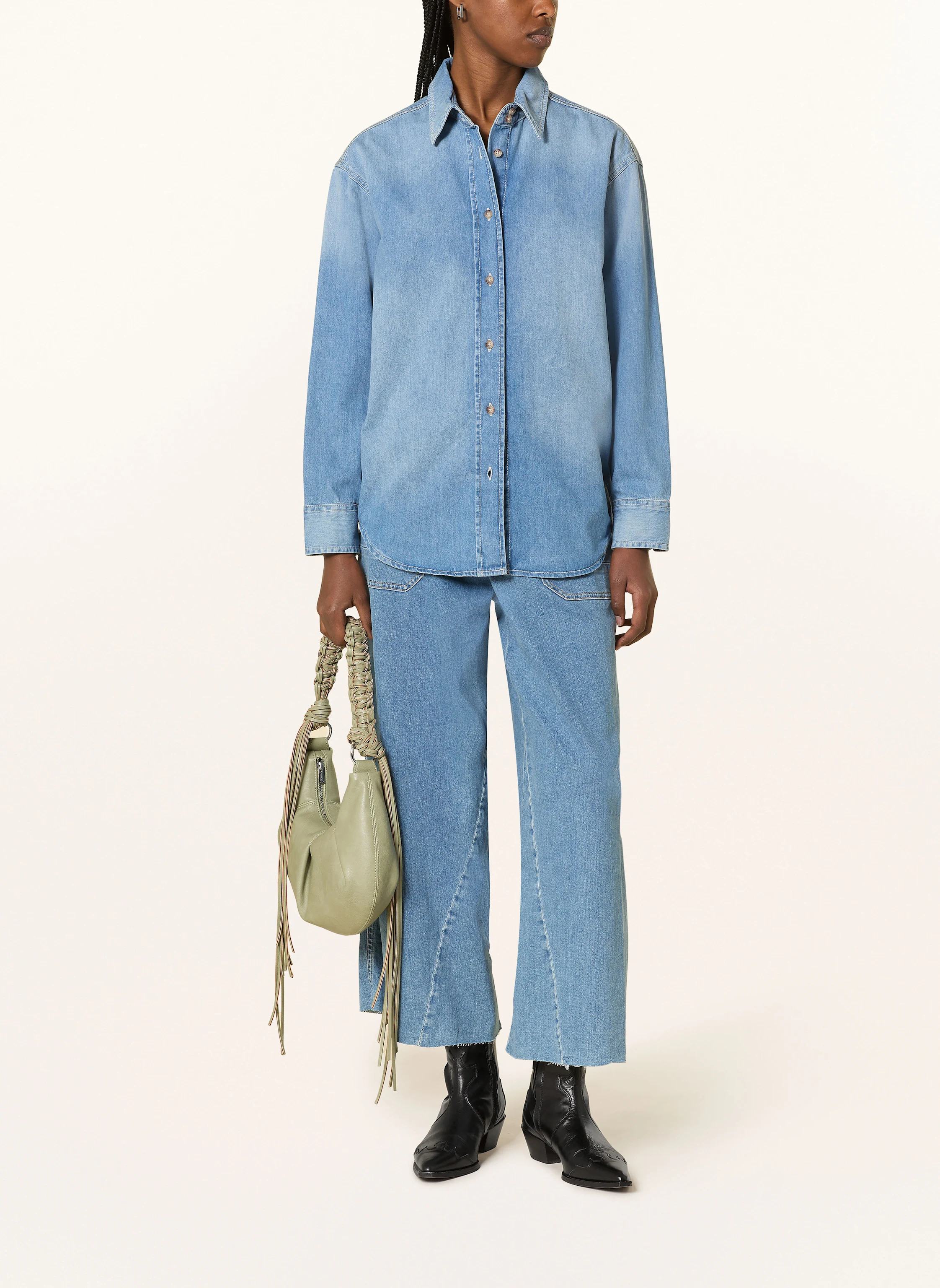 HEYANNO Jeansbluse MMHEVERLASTING