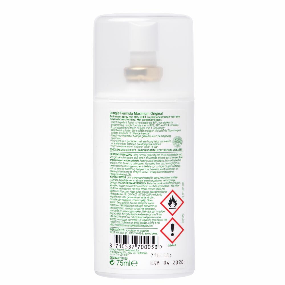 Jungle Formula Spray Maximum 50% Deet75 ml