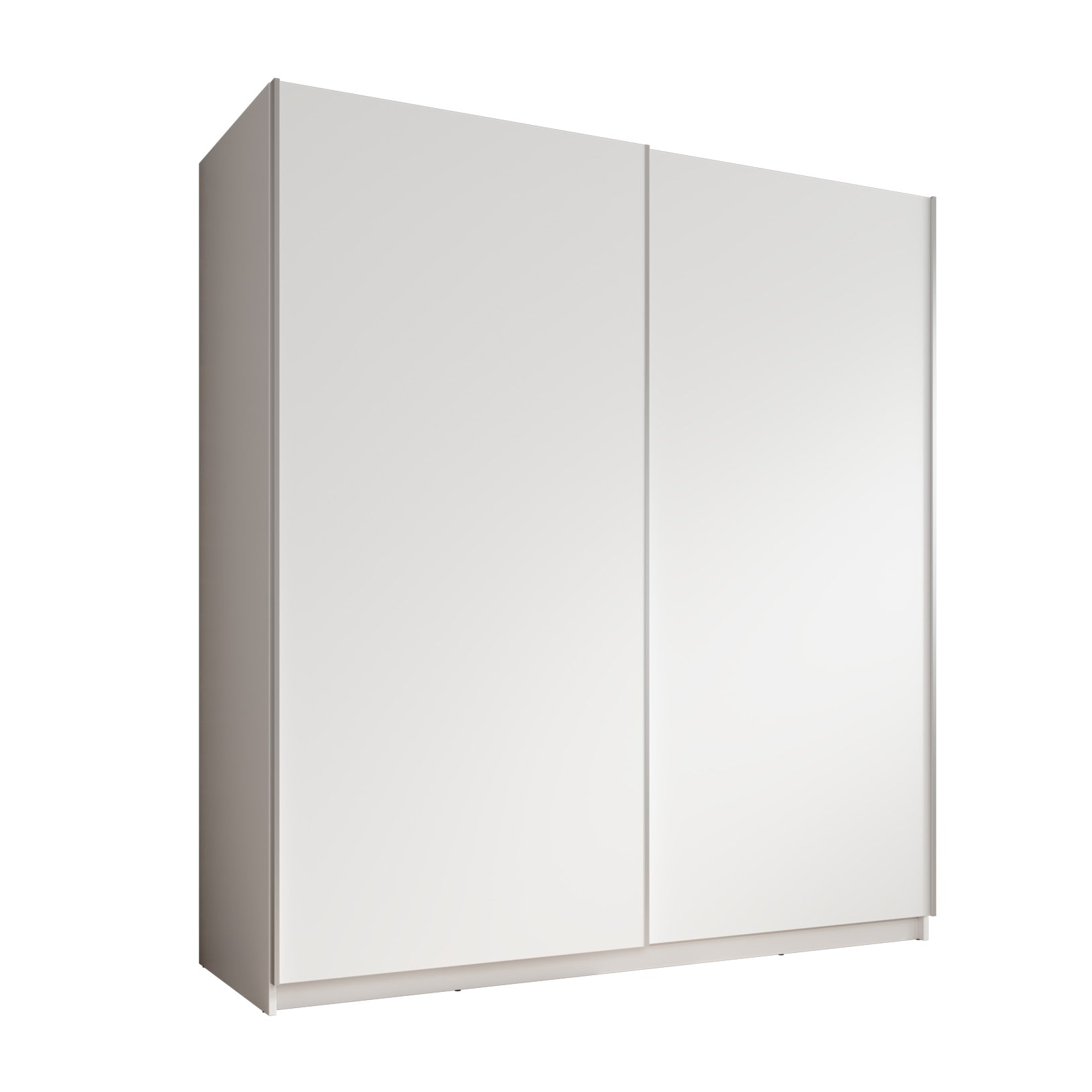 Ganaro - Kledingkast met schuifdeuren - Wit - 180x62x198 cm