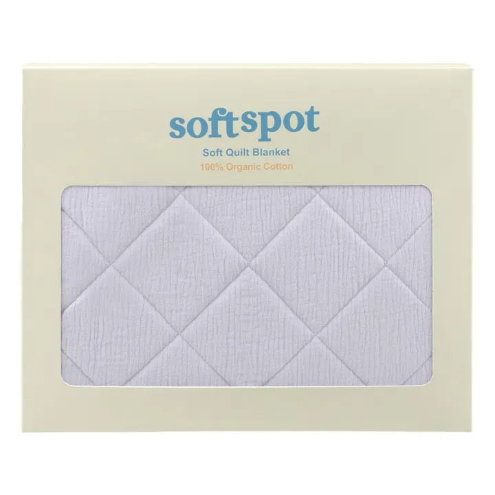 Soft Spot Couverture matelassée en coton bio 90x110 cm | Lavande
