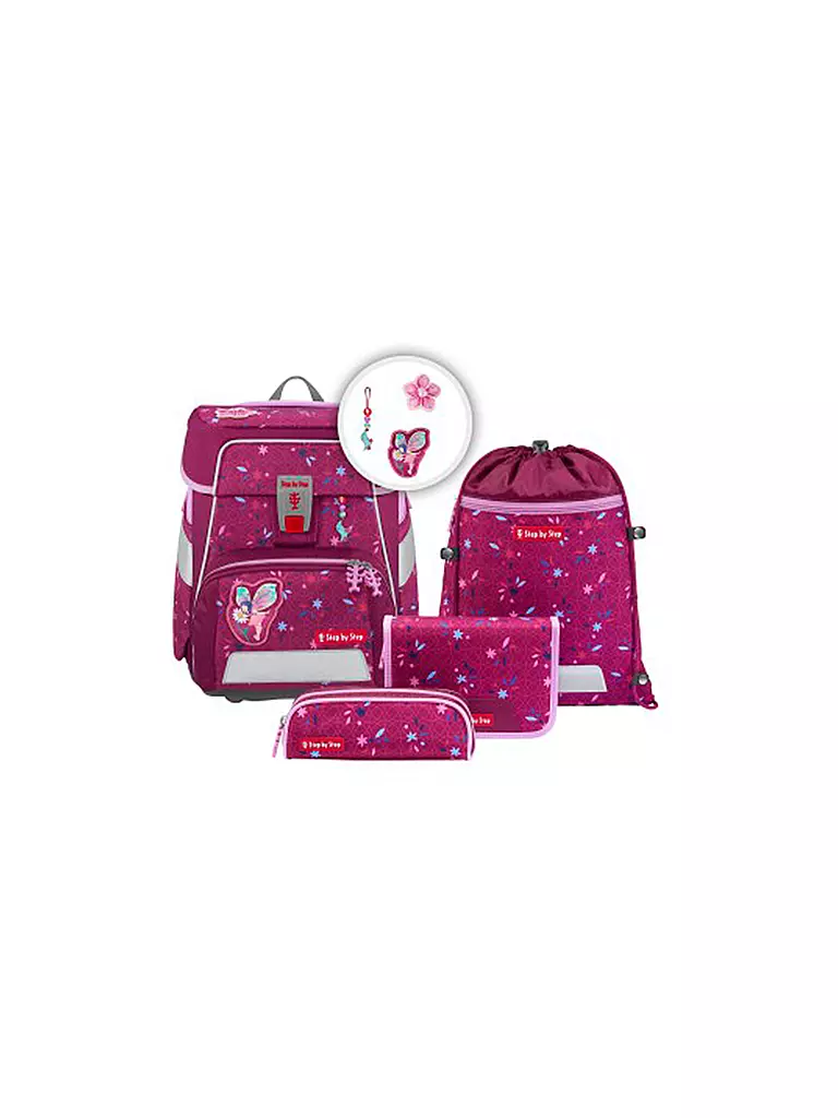 STEP BY STEP Schultaschen Set Space 5tlg  beere