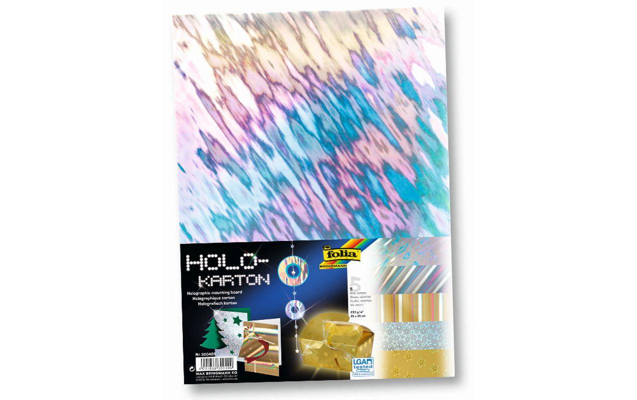 Bastelpapier Holographischer Karton sortiert MehrfarbigHolokarton