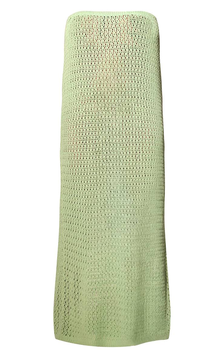 Citron Vert Jupe Maxi De Plage Au Crochet Grande Taille