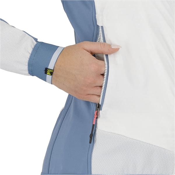 Veste softshell KARPOS ALAGNA PLUS EVO W JKT BRIGHT WHITE/SPRING LAKE