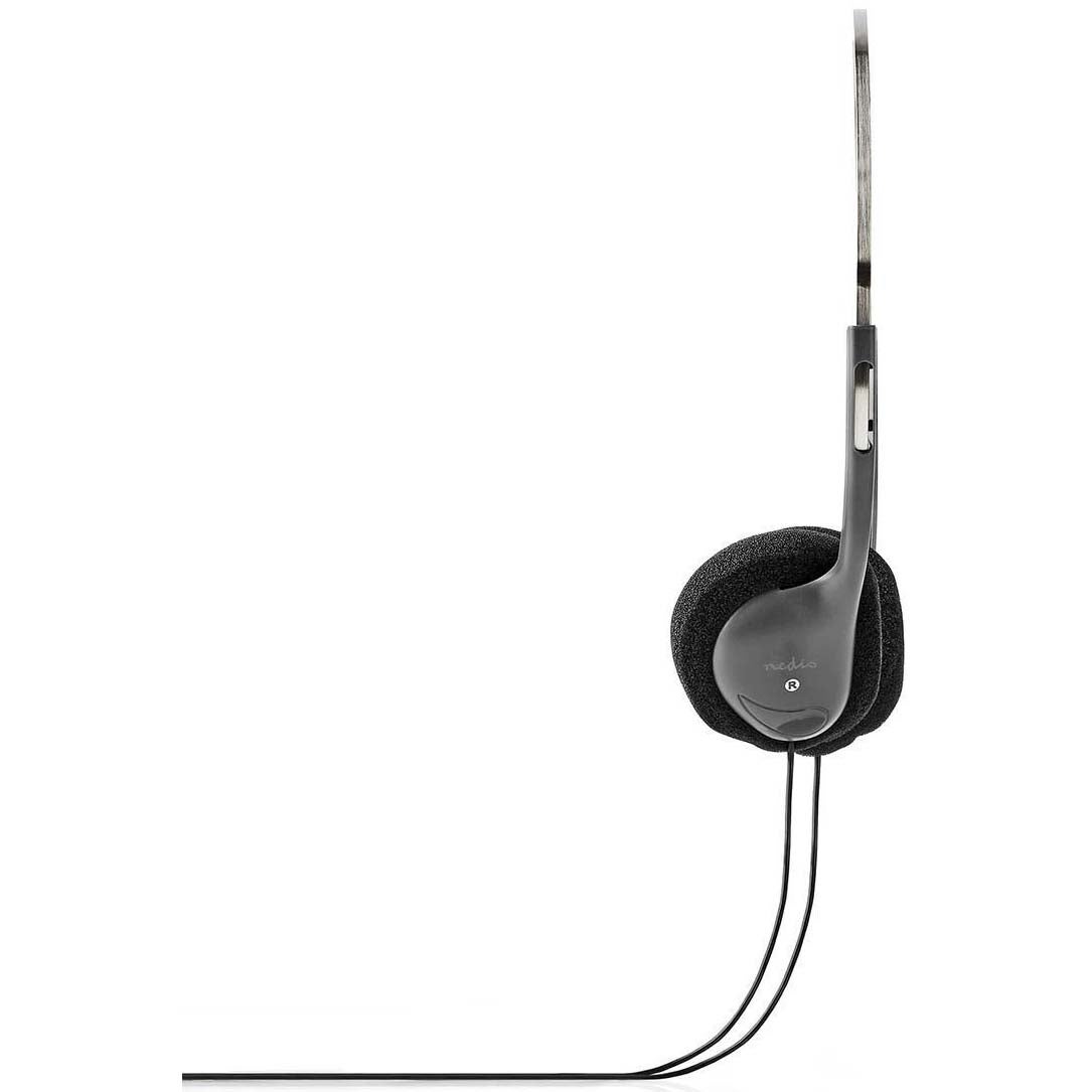 Nedis HPWD1101BK lichtgewicht on-ear koptelefoon zwart 3.5 mm
