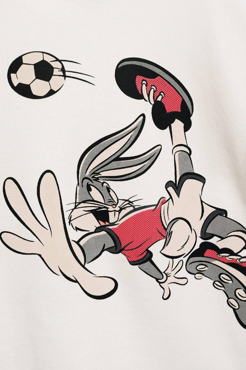 Mango Kids Tweety Looney Tunes hoodie met printopdruk offwhite