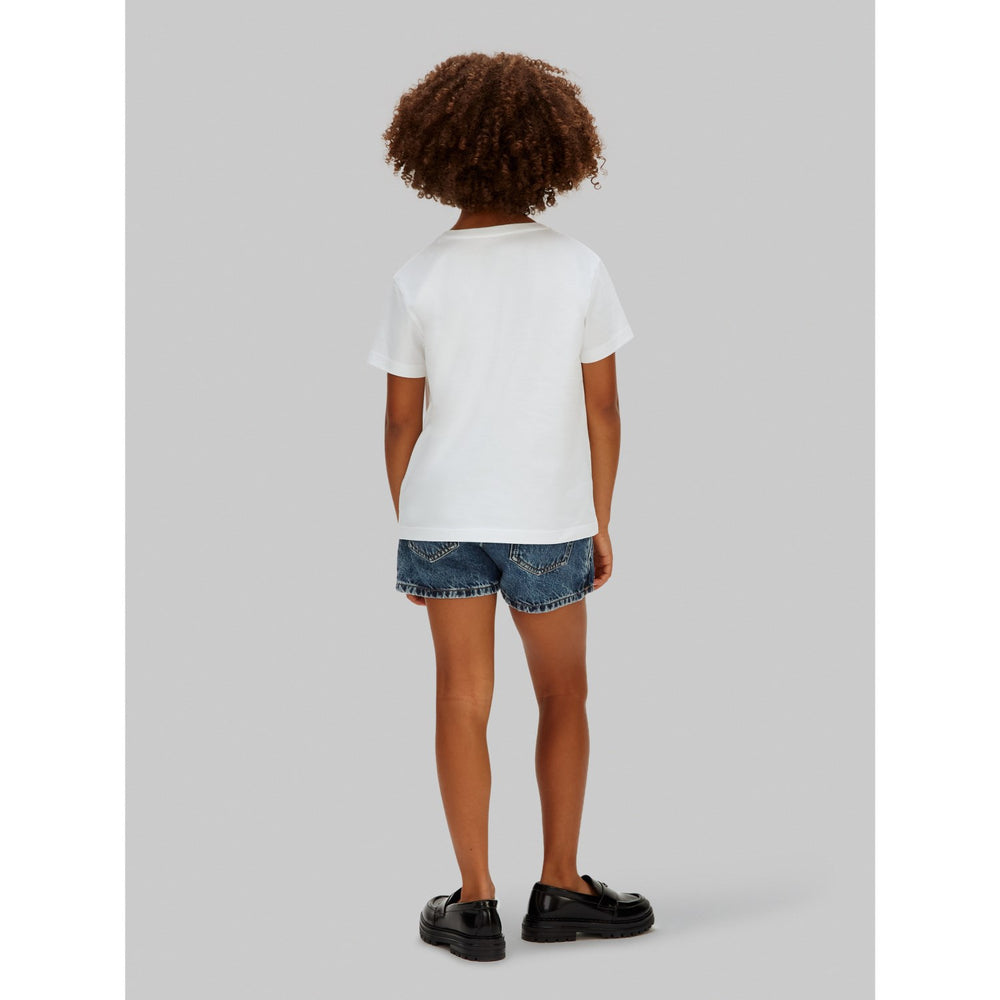Køb Calvin Klein White Ck Collegiate Ss T-Shirt