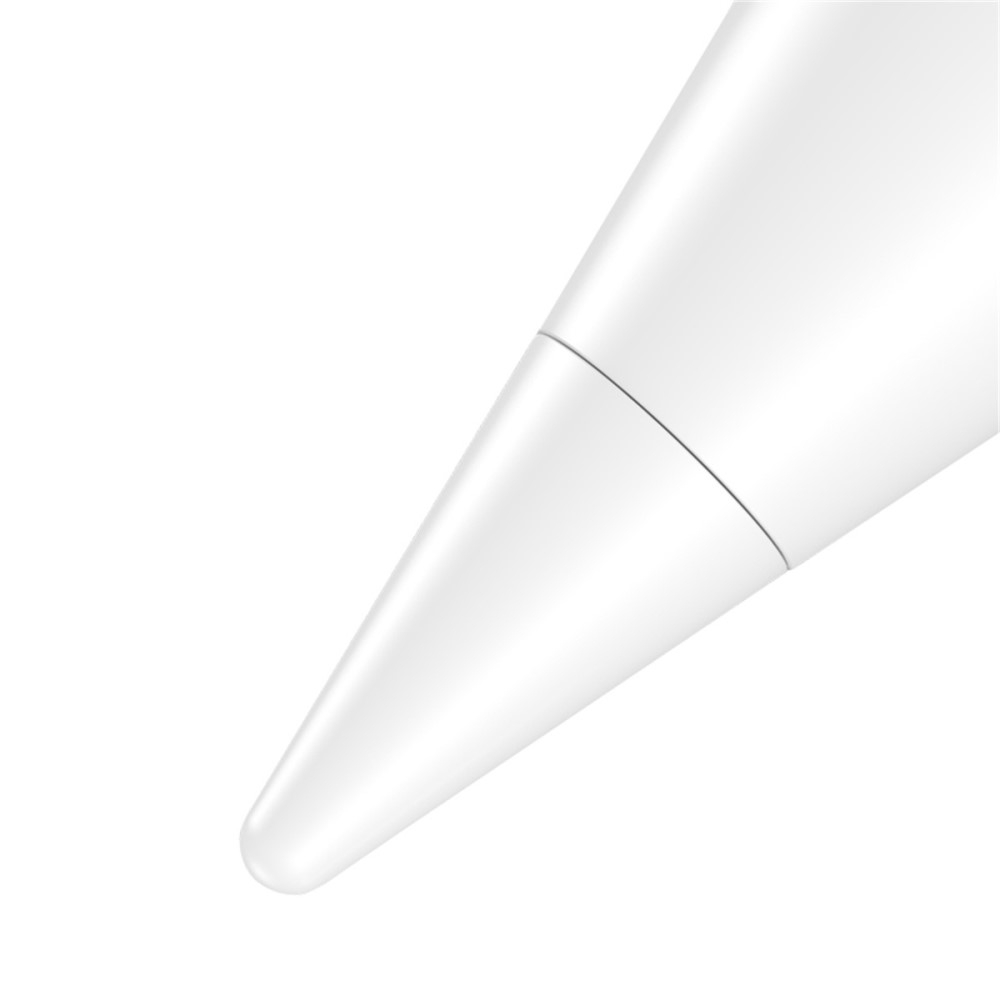 (2er Set) Baseus - Apple Pencil (1. & 2. Gen. / Pro)  Ersatz Silikon Spitzen Schreibfedern Schutzkappen - Weiss