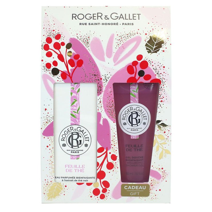 Coffret Feuille de thé eau parfumée 30ml + gel douche 50ml offert