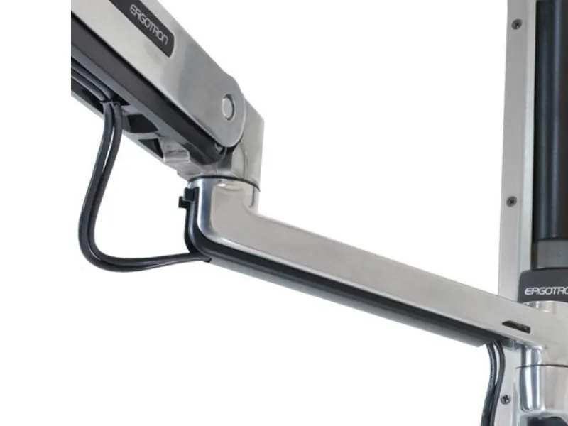 Ergotron LX - Monteringssæt (sidde-standerarm, forlængelse, base, VESA adapter) - for LCD display - kapacitet 3,2-11,3 kg - poleret aluminium - skærmstørrelse: op til 42