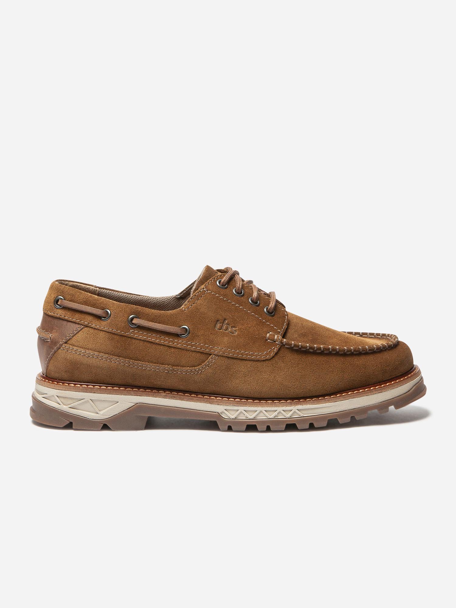 Chaussures Bateau Homme Semelle Epaisse Cuir Marron