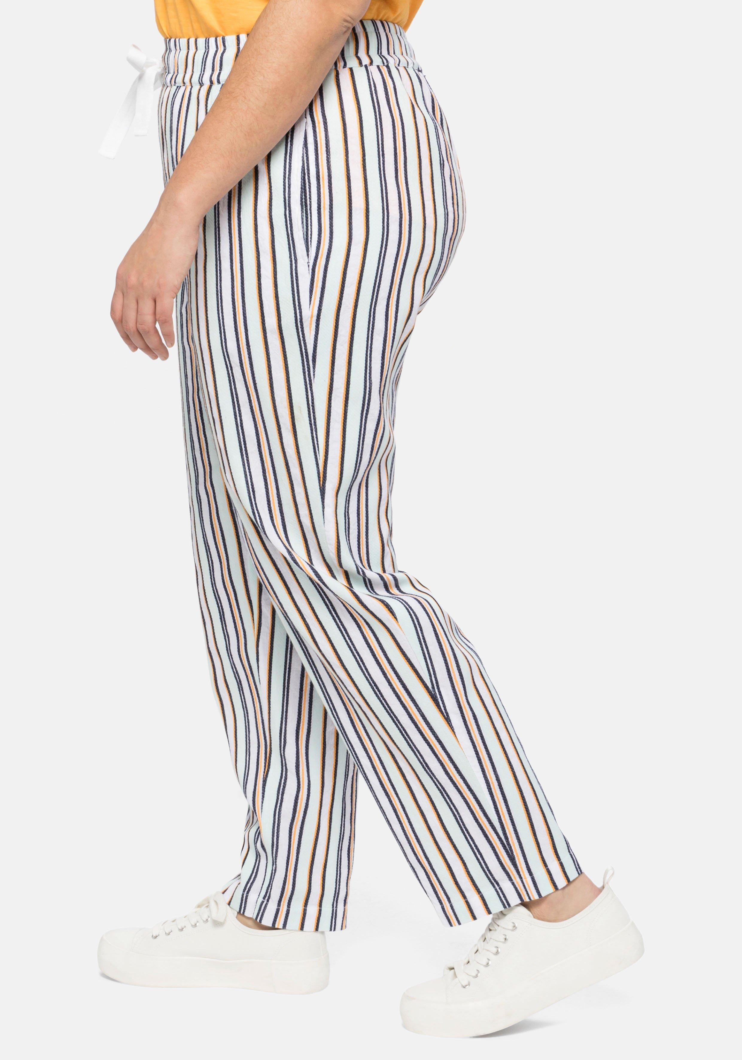 Schlupfhose mit elastischem Bund und Bindeband