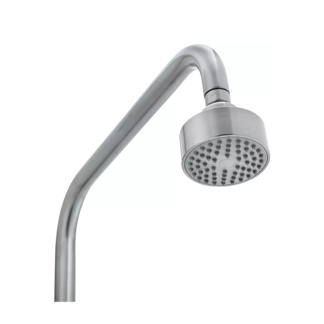 Simple Mobile Edelstahl Gartendusche Terassen Dusche mit Steckdorn (14011097) - Silber