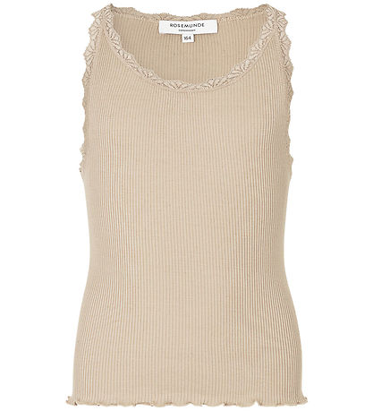 Rosemunde Top - RkBeathe - Rib - Silver Lining m. Spitze