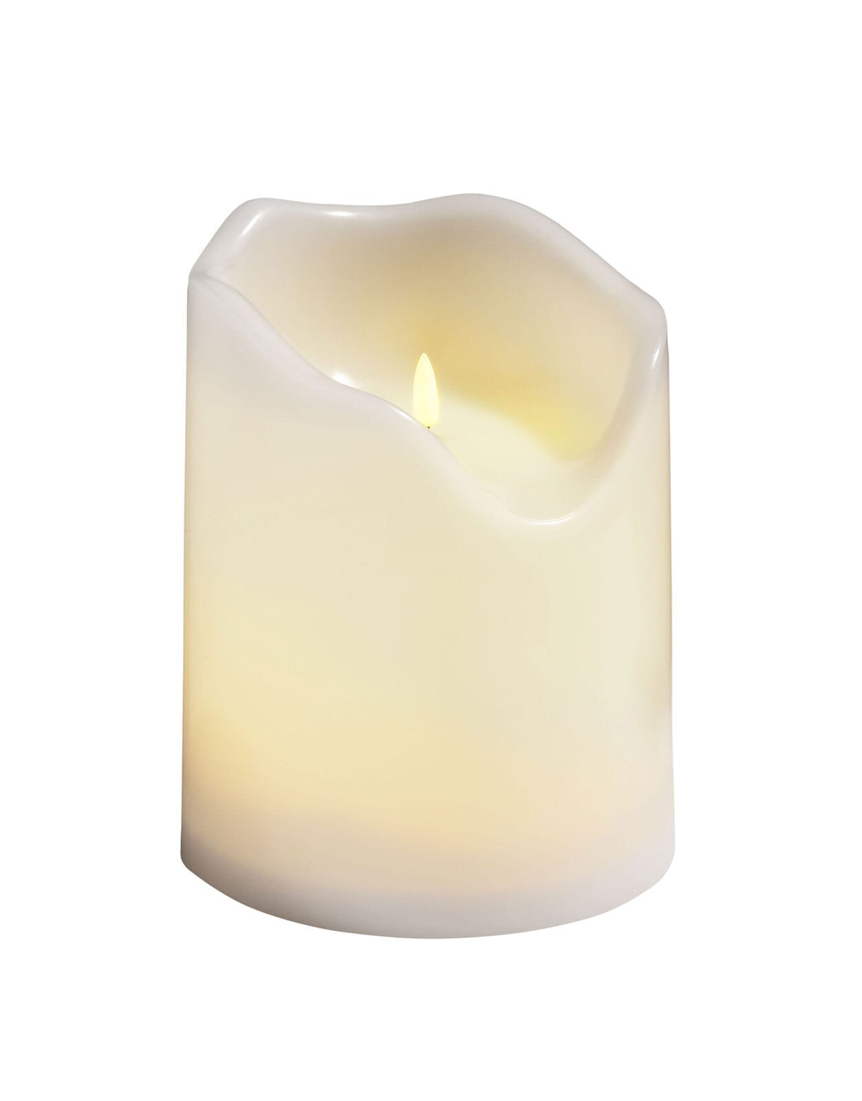 casaNOVA LED Kerze 16 /20 cm weiß