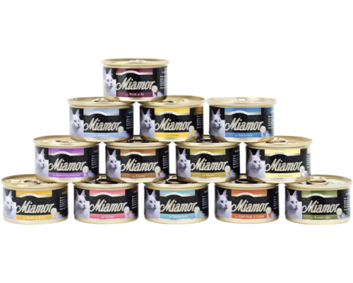 Miamor natvoer voor katten, zalmpaté, 85 g