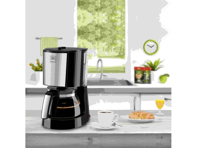 Melitta Filterkaffeemaschine Enjoy Top Schwarz Filterkaffeeautomat