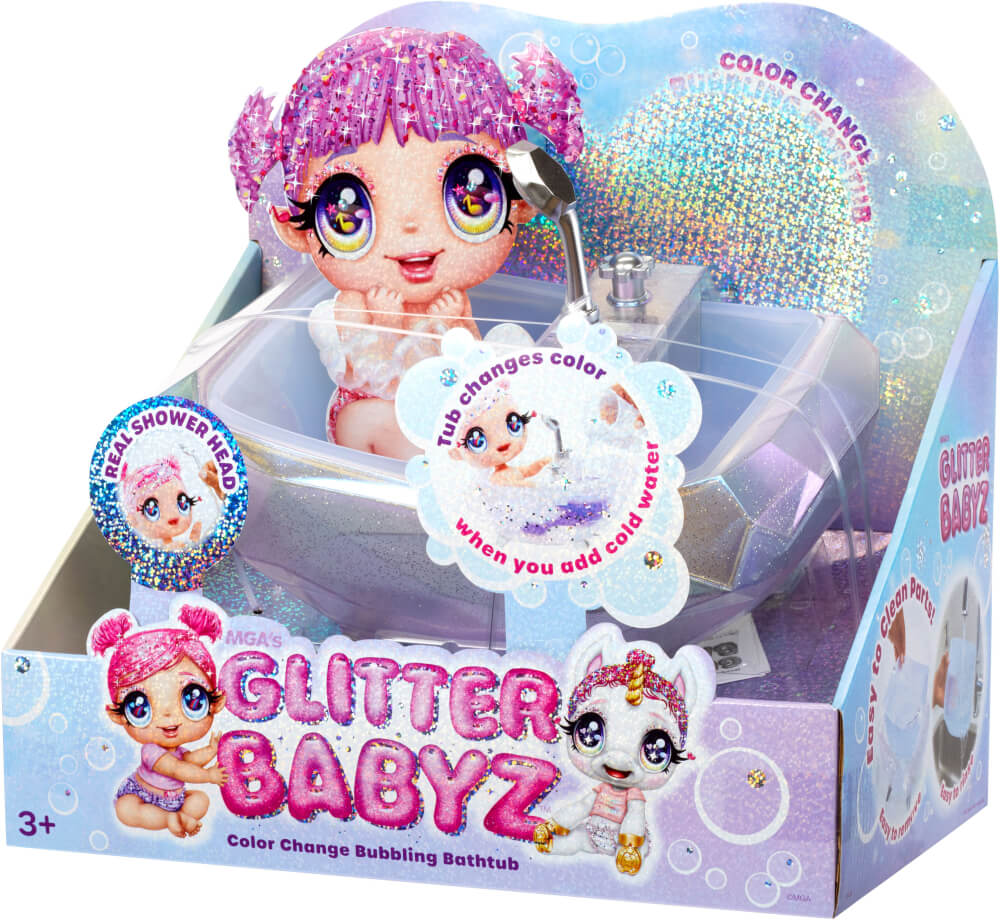 Glitter Babyz Color Change Bubbling Bathtub