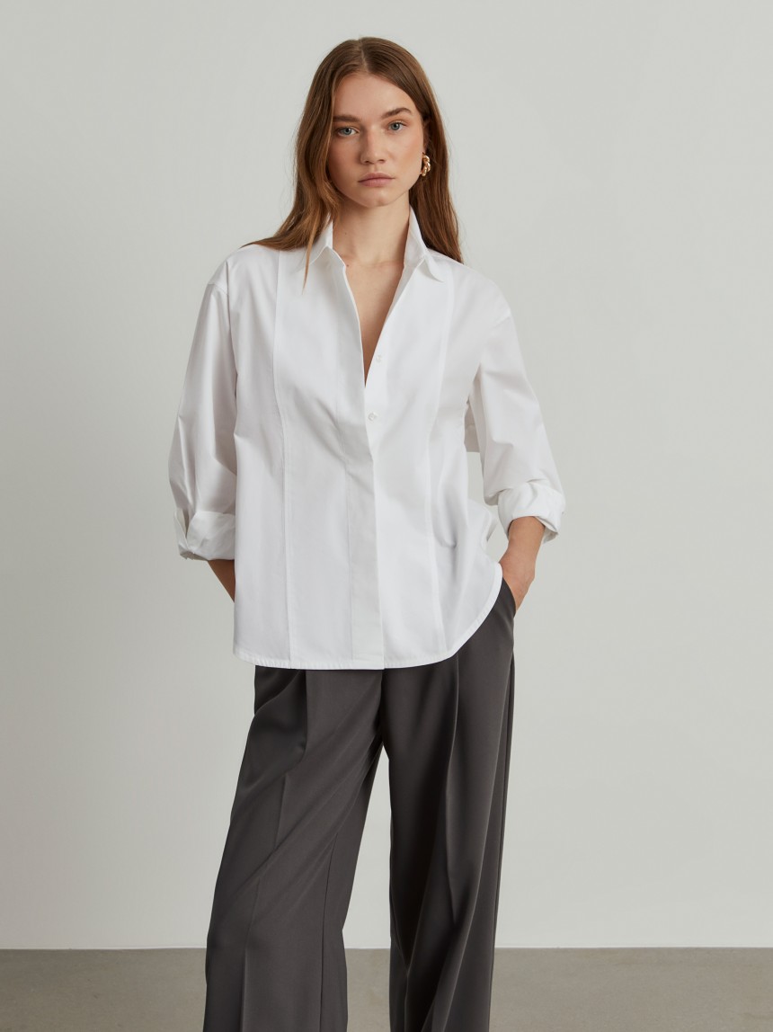 Camisa oversize de algodão
