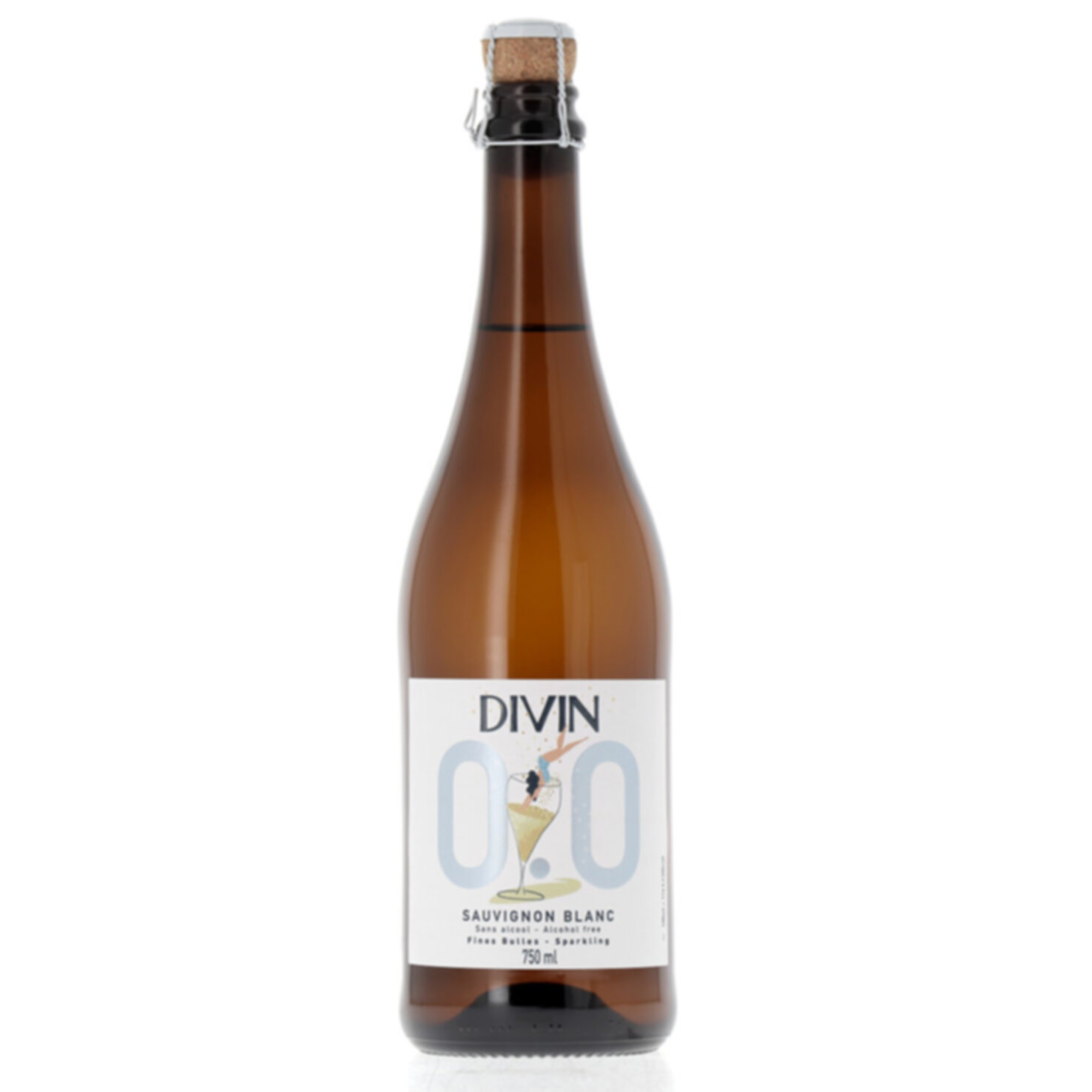 Divin White Sparkling alkoholfrei -75cl