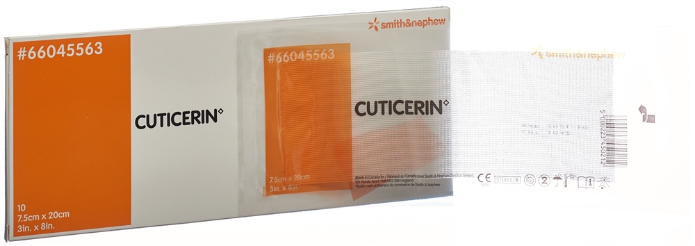 Cuticerin Salbenkompresse 7.5x20cm 10 Stk