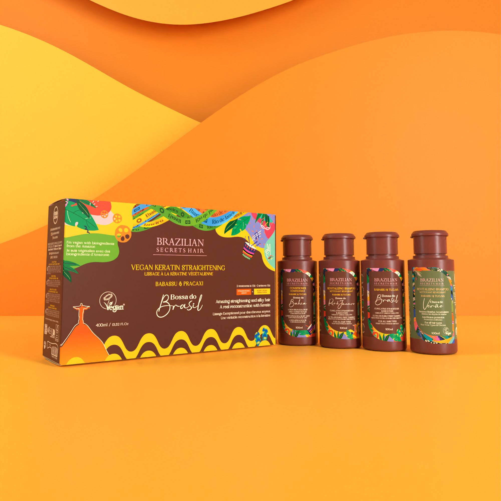 Kit lissage à la kératine végétalienne Bossa do Brasil / 400ml