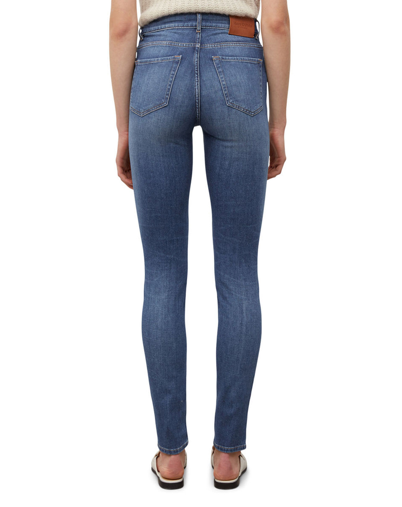Marc O'Polo Jean Skinny Taille haute bleu moyen