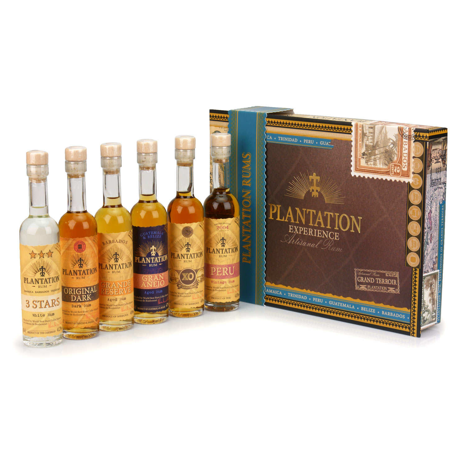 Coffret cadeau Plantation Rum - 6 rhums du monde