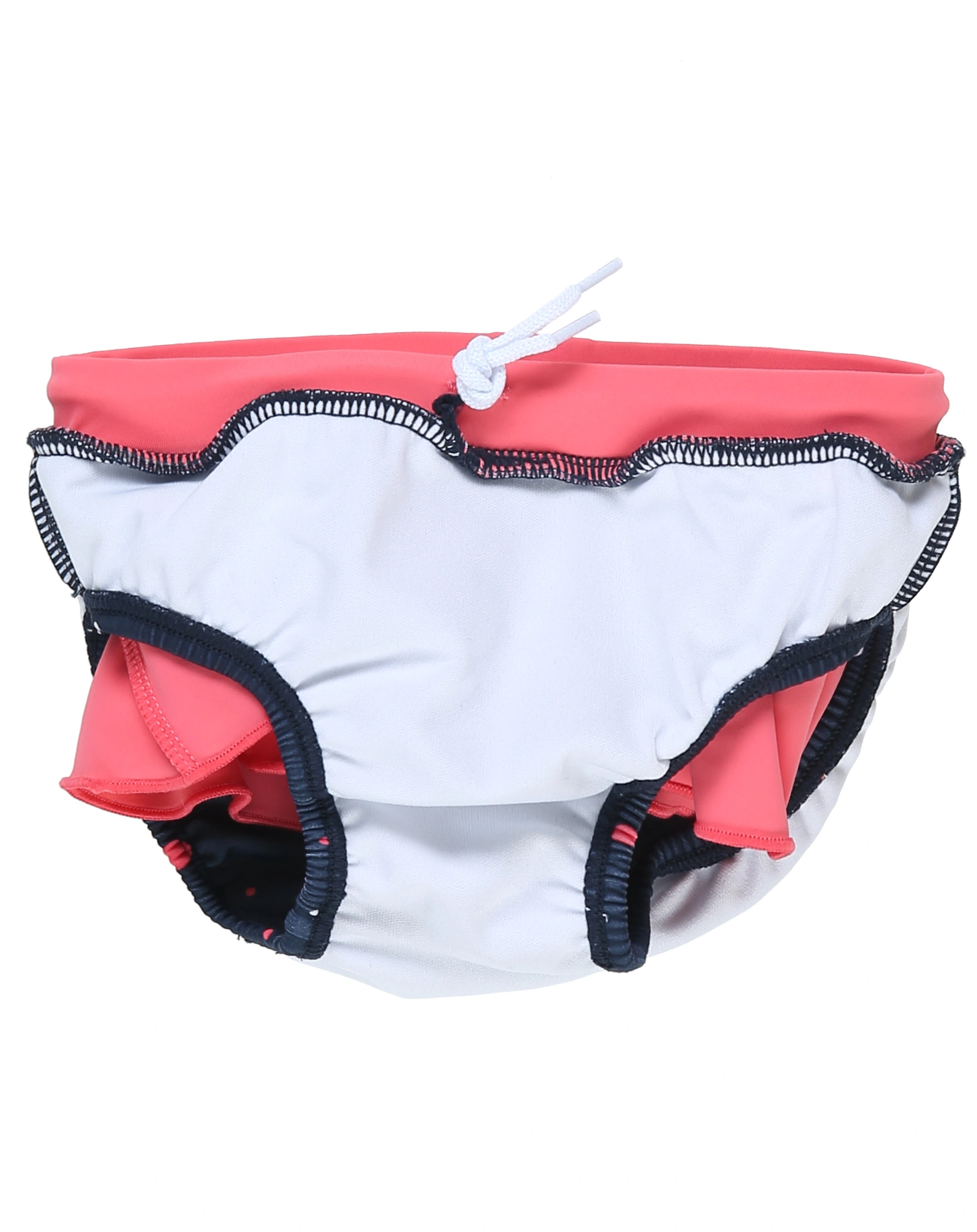 Volant-Badehose PÜNKTCHEN in marine