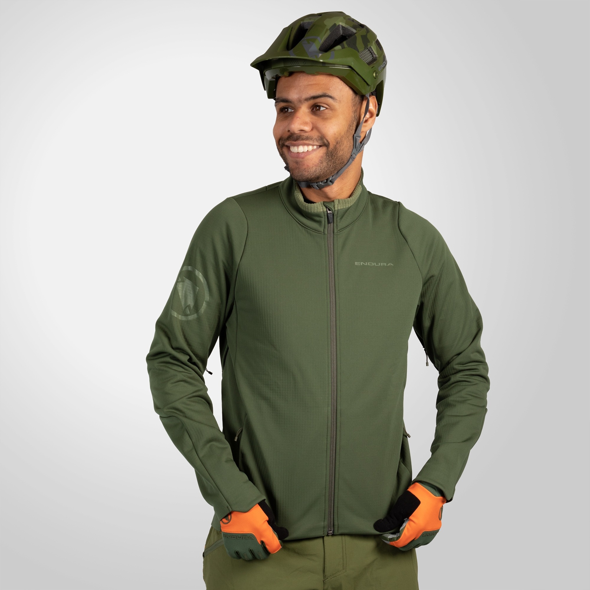 Endura Singletrack Softshell Jakke Ghillie Grøn