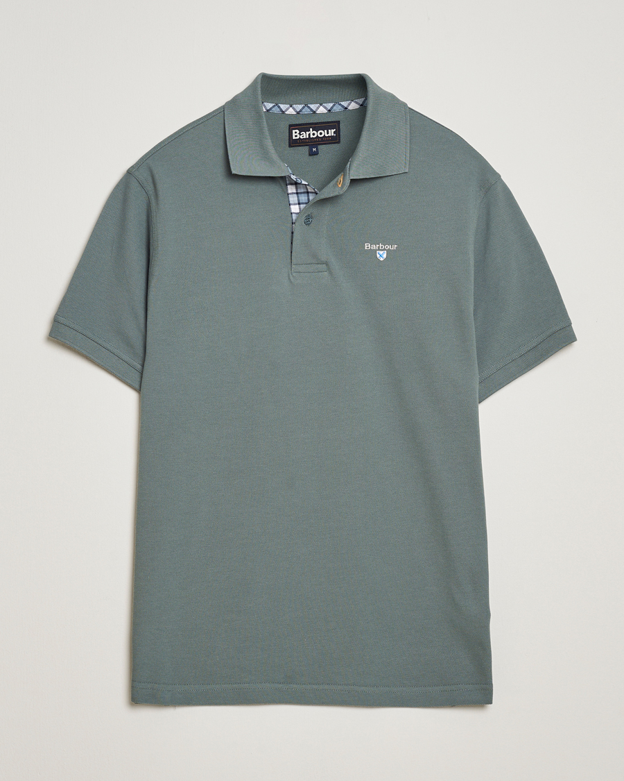 Barbour Lifestyle Tartan Pique Polo Vintage Teal