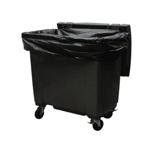 Housse conteneur  750L PEBD noir 20µ sans lien Jet'Sac