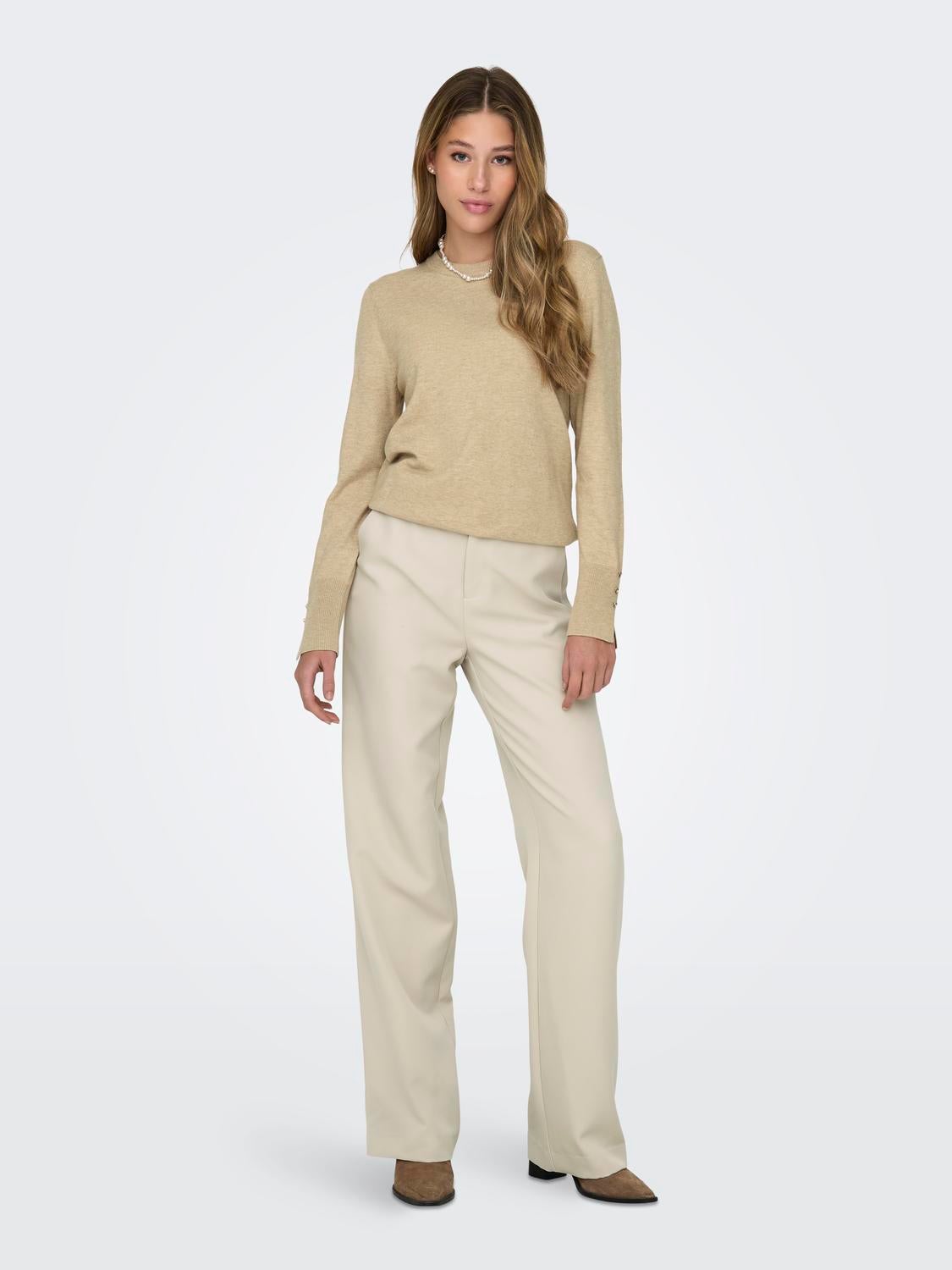 JDYMALOU Strickpullover Irish Cream
